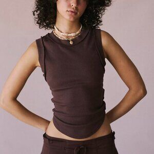 Free People Ribbed Tank (Cream)